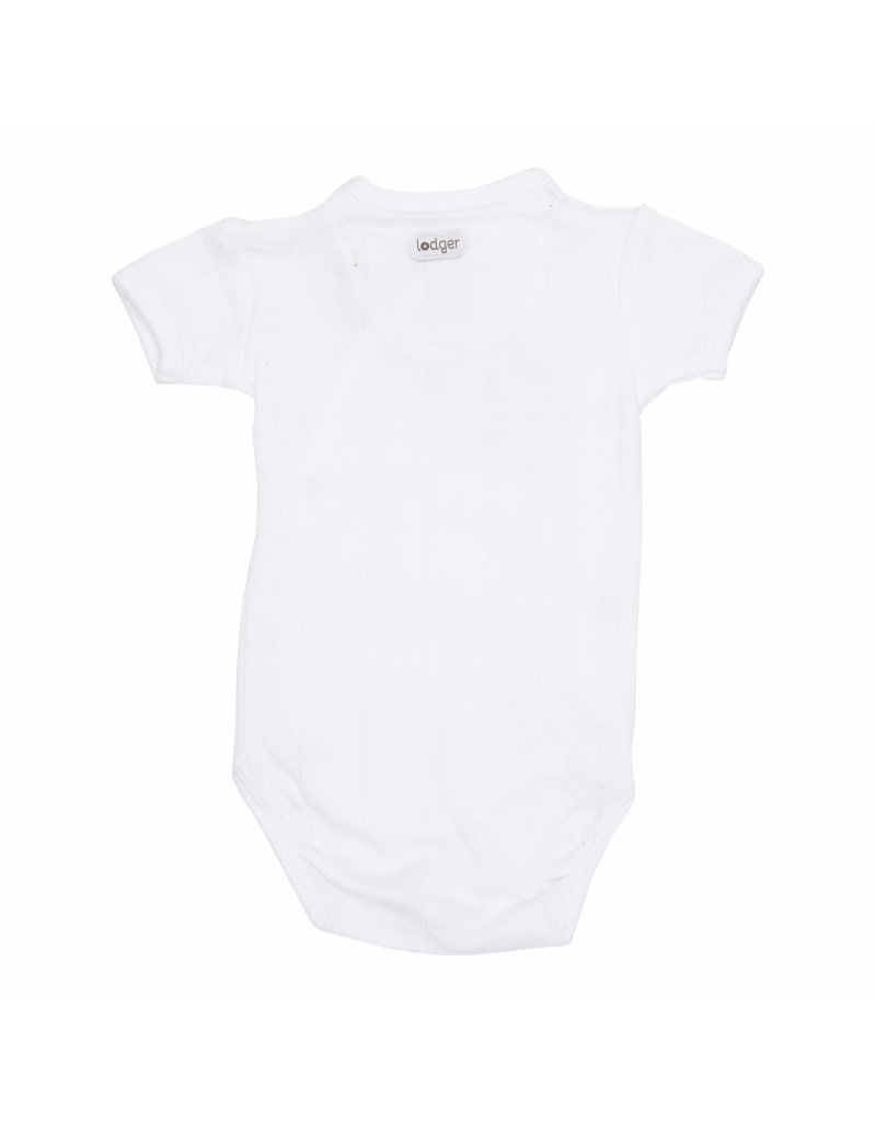 Lodger Lodger Romper solid short sleeve white 68