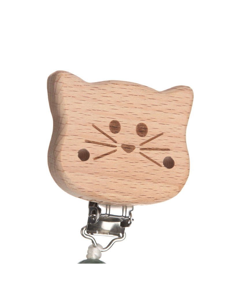 Lassig Lässig soother wood/silicone Cat