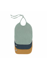 Lassig Lassig medium bib green/navy/mustard 3 pack