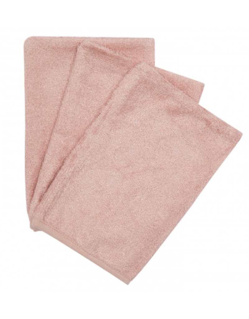 Timboo Timboo washandjes 3 stuks Misty Rose