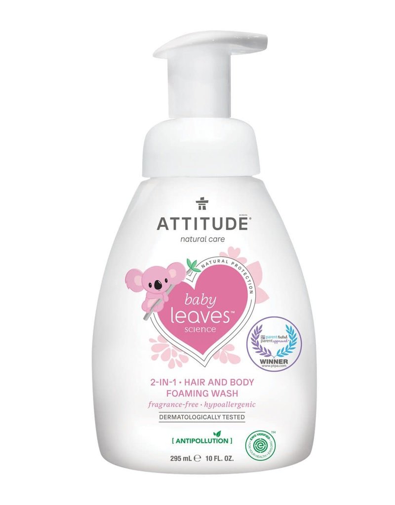 Attitude Attitude Baby Leaves 2in1 hair and body foaming wash geurvrij