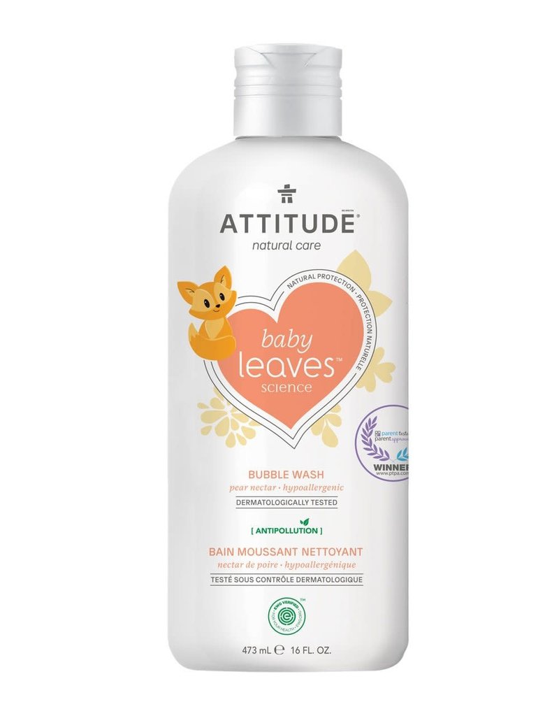 Attitude Attitude Baby Leaves Bubble Wash Pear Nectar