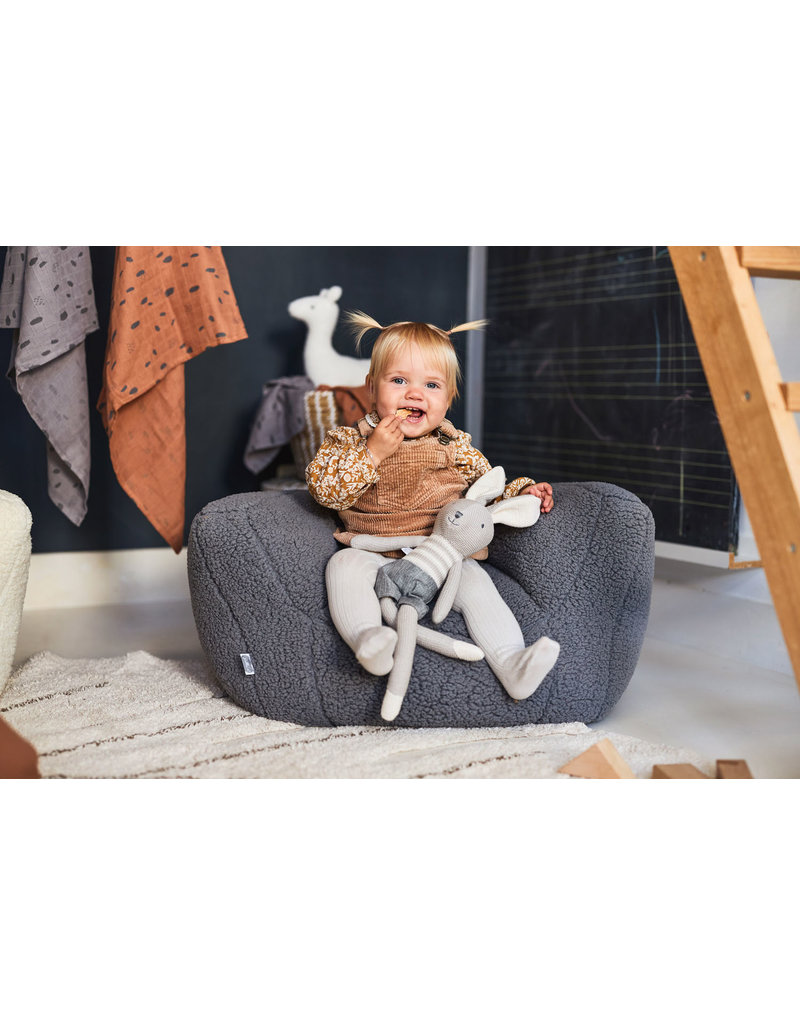 Jollein Jollein Fauteuiltje Beanbag Teddy storm grey