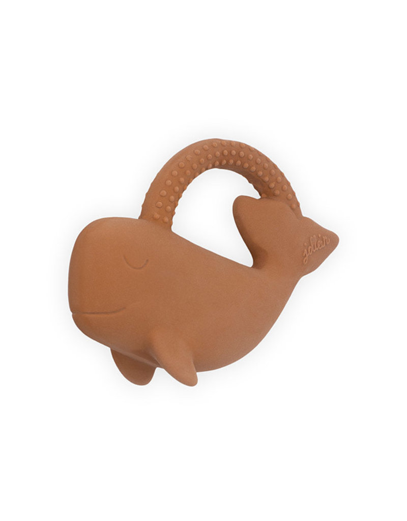 Jollein Jollein bijtring rubber Whale caramel