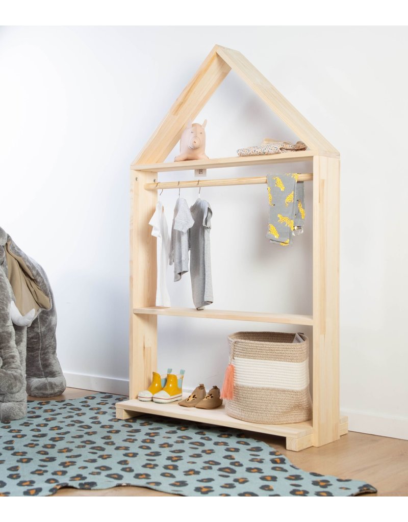 Childhome Childhome Huis Decoratief Opbergrek Hout Naturel