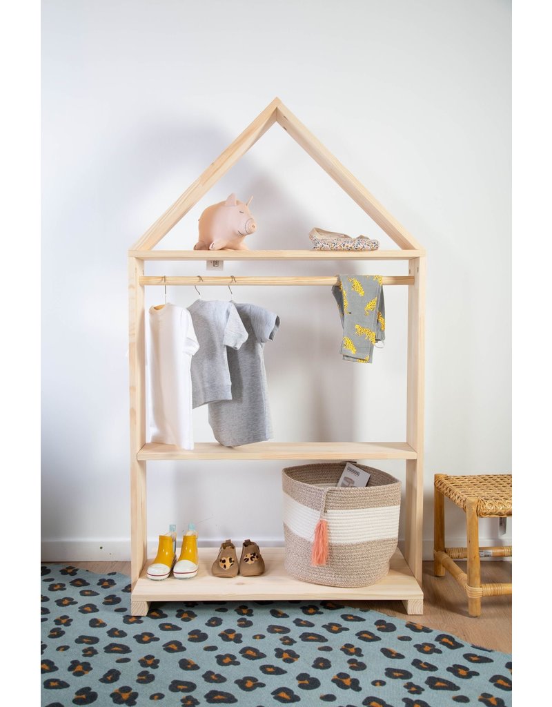 Childhome Childhome Huis Decoratief Opbergrek Hout Naturel