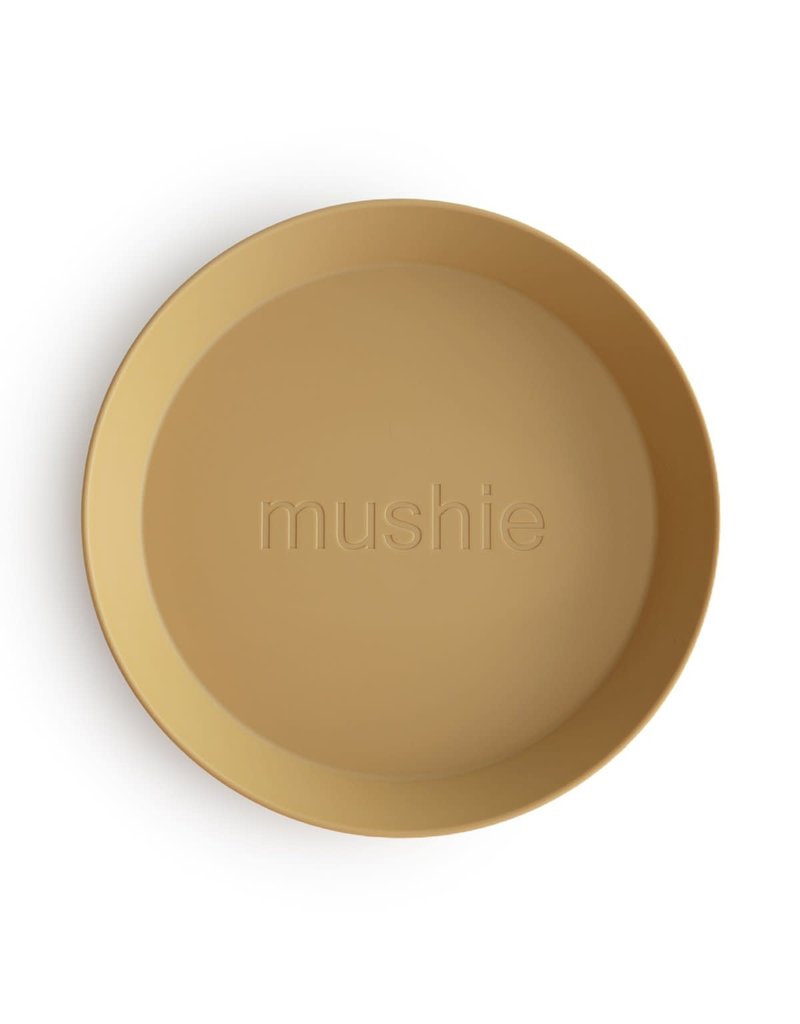 Mushie Mushie Plate Round Mosterd set