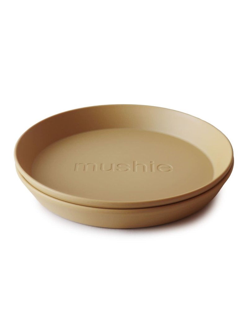 Mushie Mushie Plate Round Mosterd set