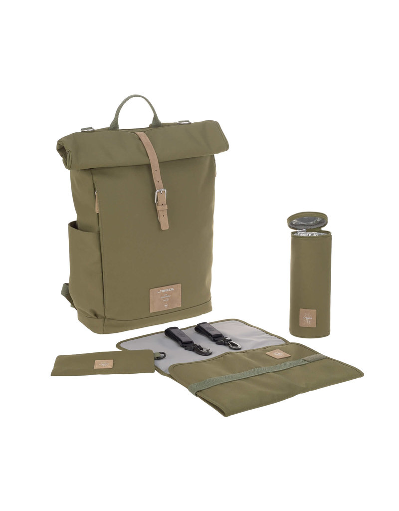 Lassig Lassig Rolltop Backpack Olive