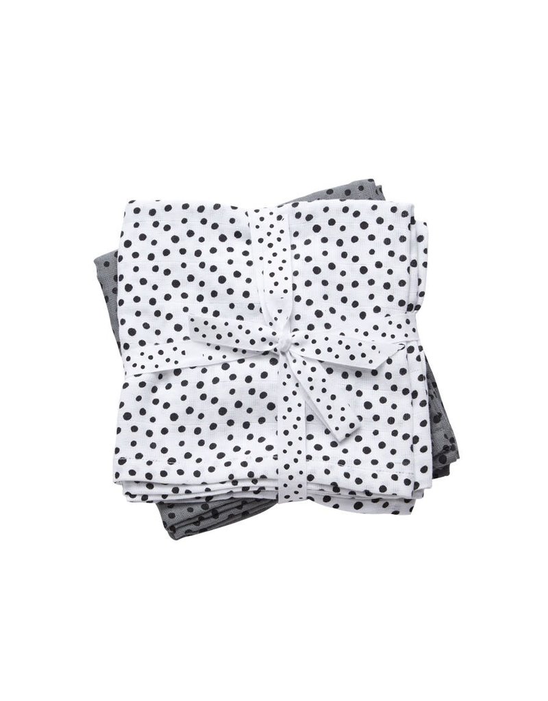 Done by Deer Done by Deer swaddles 2pack happy dots grey 120x120