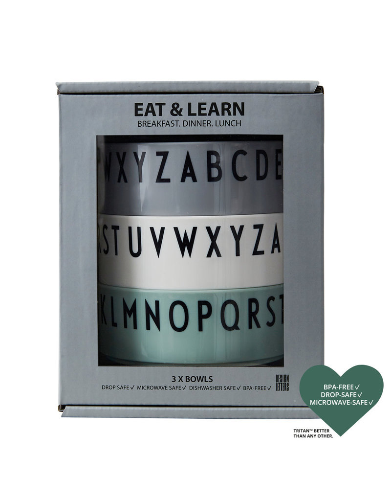 Design Letters Design Letters Breakfast.Dinner.Lunch set Green