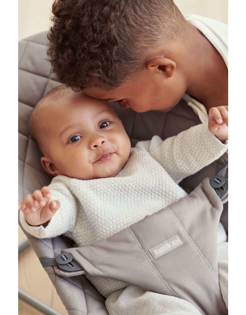 BabyBjörn BabyBjörn bouncer Bliss classic quilt sand grey