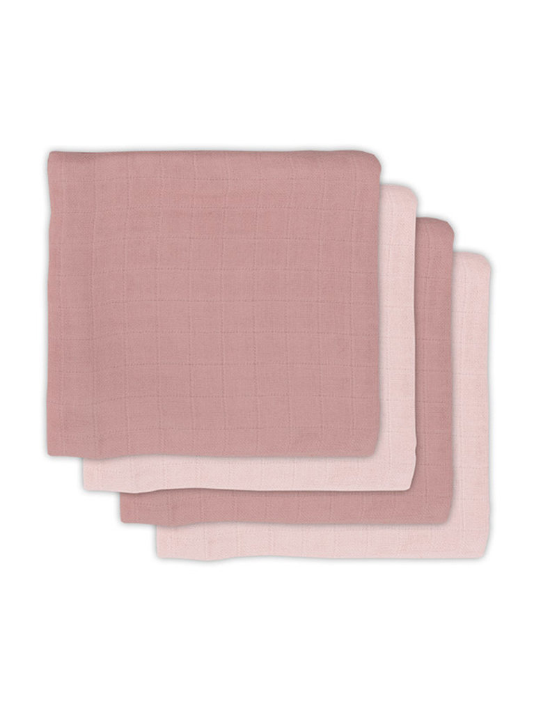 Jollein Jollein multidoeken pale pink 70x70 cm 4 stuks