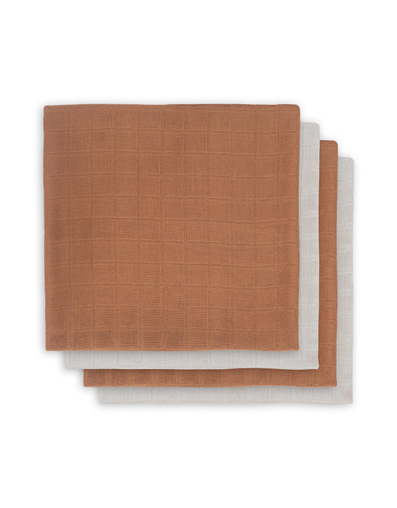 Jollein Jollein multidoeken 70x70 cm caramel 4 stuks