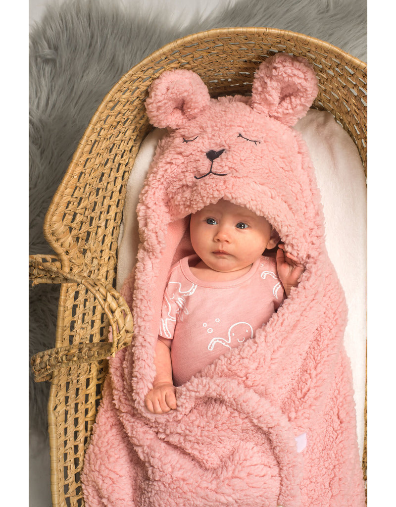 uitspraak Beugel kopen Jollein Wikkeldeken Bunny Pale Pink - Monstertjes - Urban Baby Store