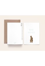 Kathings Kathings kaartje Big Hugs Rabbit Flower