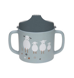 Lassig Lassig Sippy Cup Tiny Farmer Sheep/Goose blue