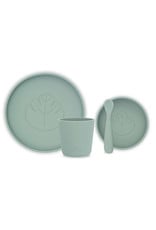 Jollein Jollein Dinner set Siliconen Ash green