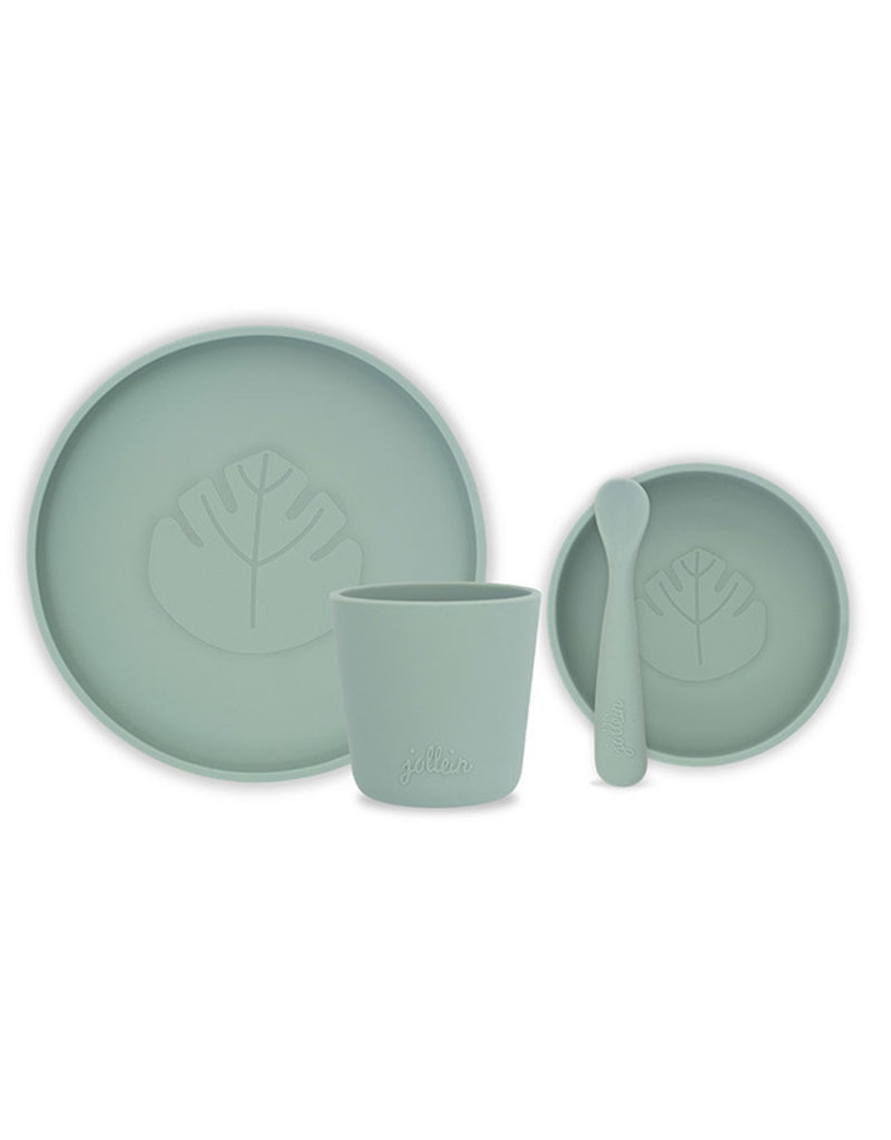 Jollein Jollein Dinner set Siliconen Ash green