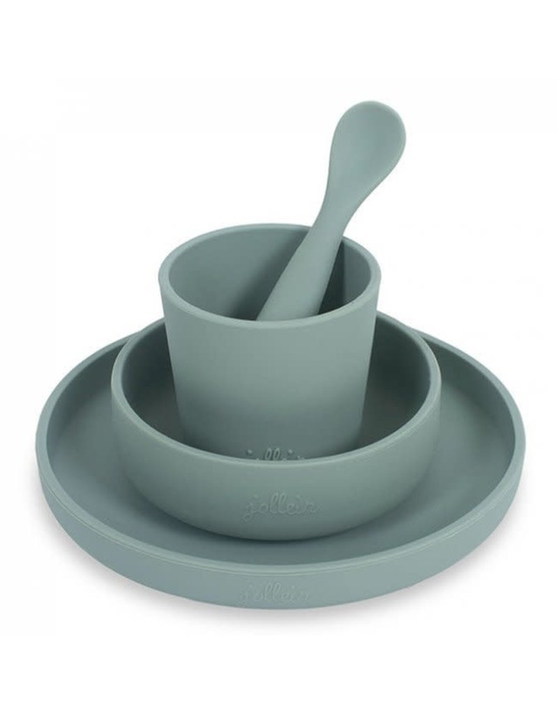 Jollein Jollein Dinner set Siliconen Ash green