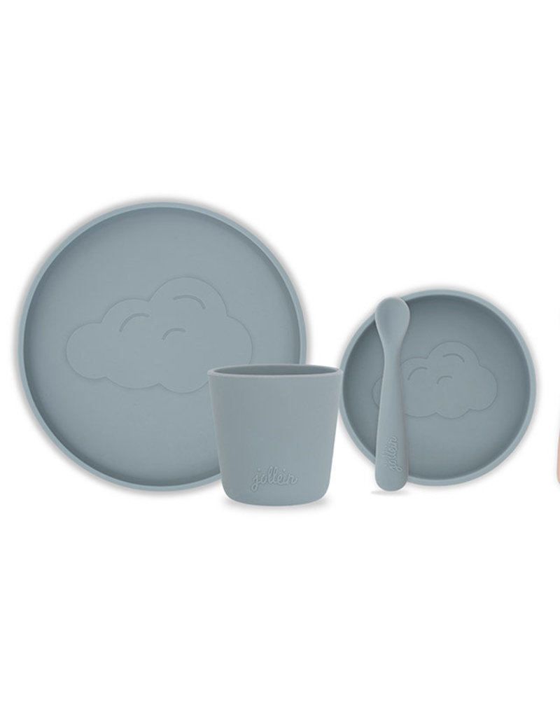 Jollein Jollein Dinner set Siliconen Storm grey