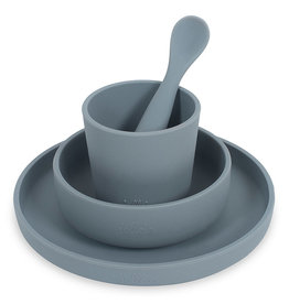 Jollein Jollein Dinner set Siliconen Storm grey