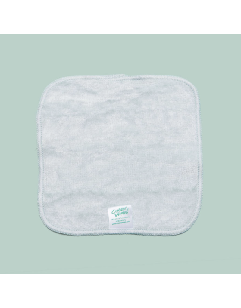 Cheeky Wipes Cheeky Wipes washable cloth bamboo velour baby wipes Nature white