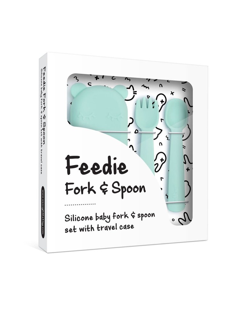 We Might Be Tiny We might be tiny feedie fork & spoon minty green