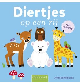 Clavis Clavis Peuterboek met flapjes Diertjes op een rij