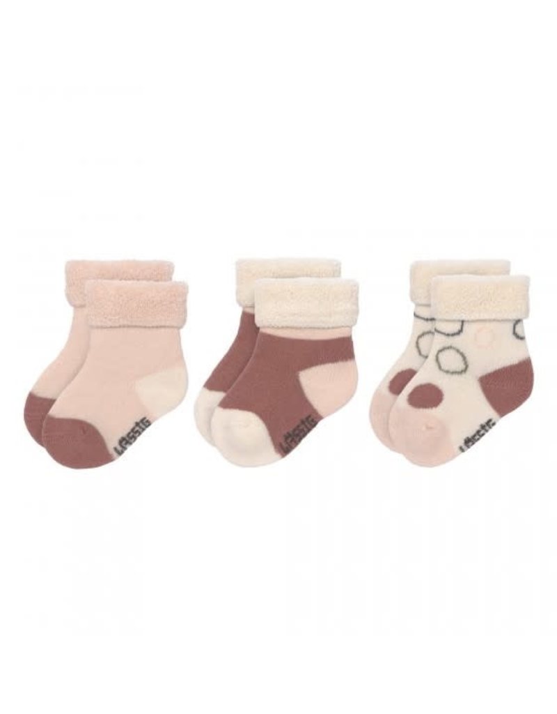 Lassig Lassig Newborn socks Pink/offwhite