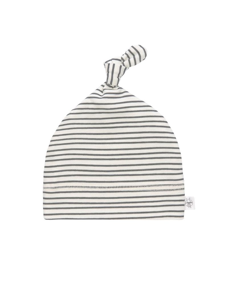 Lassig Lassig baby beanie striped grey antra