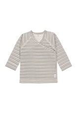 Lassig Lassig Kimono shirt GOTS striped grey anthra