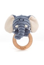 Jellycat Jellycat Cordy Roy Baby Elephant Wooden Ring Toy