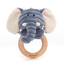 Jellycat Jellycat Cordy Roy Baby Elephant Wooden Ring Toy