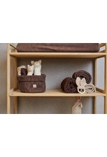 Jollein Jollein Deken wieg 75x100cm Spring knit Chestnut