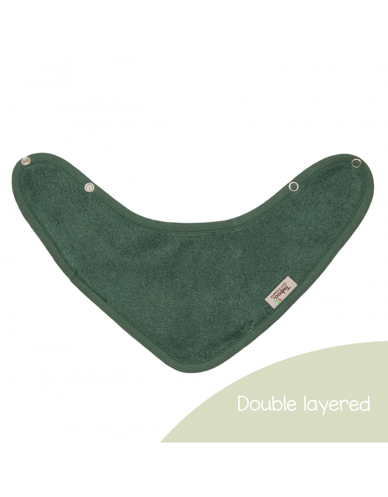 Timboo Timboo bandana bib doubled aspen green