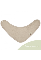 Timboo Timboo bandana bib doubled feather grey