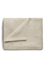 Mushie Mushie Blanket pointelle Ivory