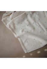 Mushie Mushie Blanket pointelle Ivory