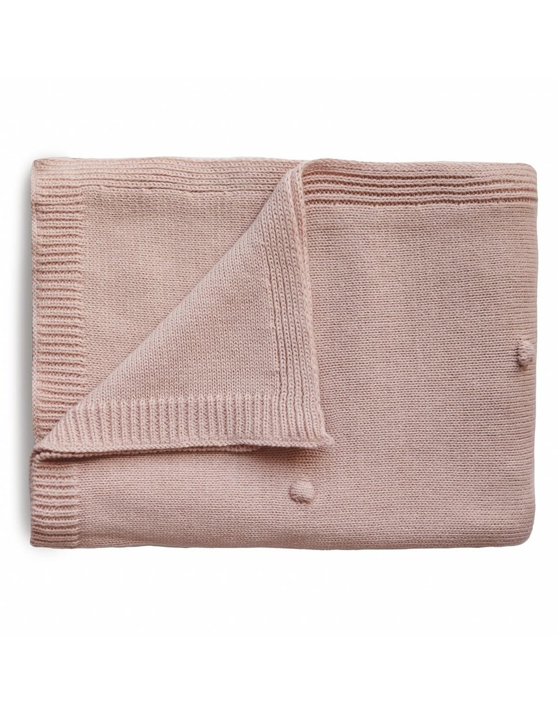 Mushie Mushie Blanket textured dots Blush