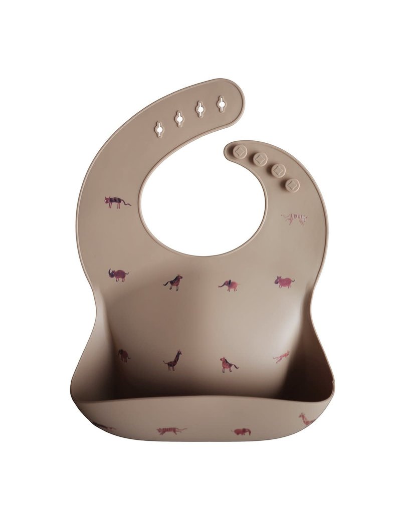 Mushie Mushie Silicone Bib Safari Tan