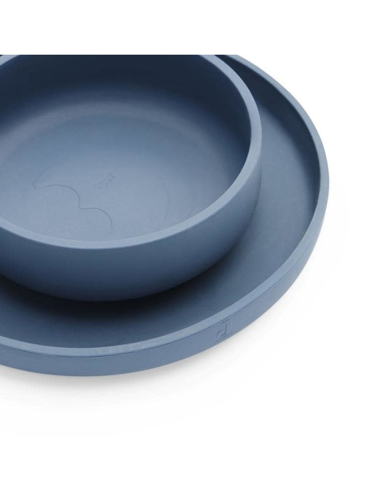 Jollein Jollein Dinner set siliconen Jeans blue