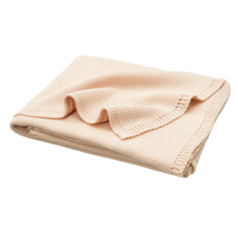 Fresk Fresk gebreide deken 80 x 100 cm uni Dusty Pink