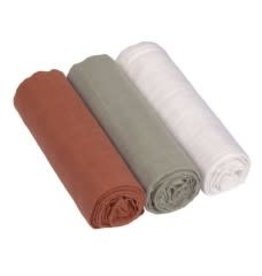 Lassig Lassig swaddle & burp blanket olive/milky/rust