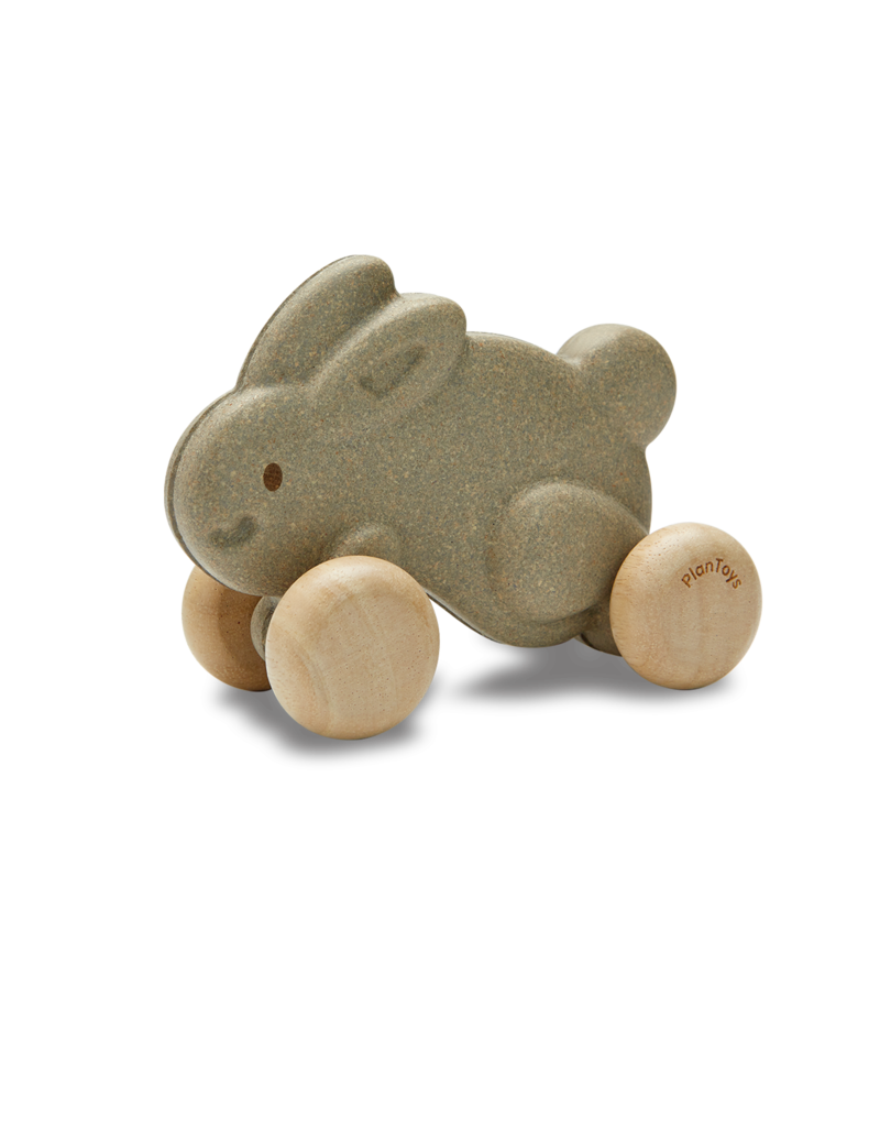 PlanToys PlanToys push along bunny Grey