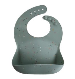 Mushie Mushie Silicone bib Cambridge blue confetti