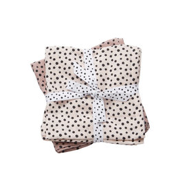 Done by Deer Done by deer swaddle 2-pack happy dots powder 120x120 cm