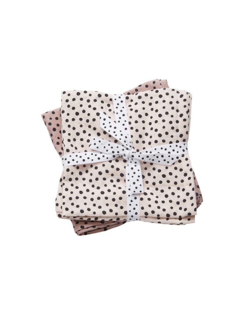 Done by Deer Done by deer swaddle 2-pack happy dots powder 120x120 cm