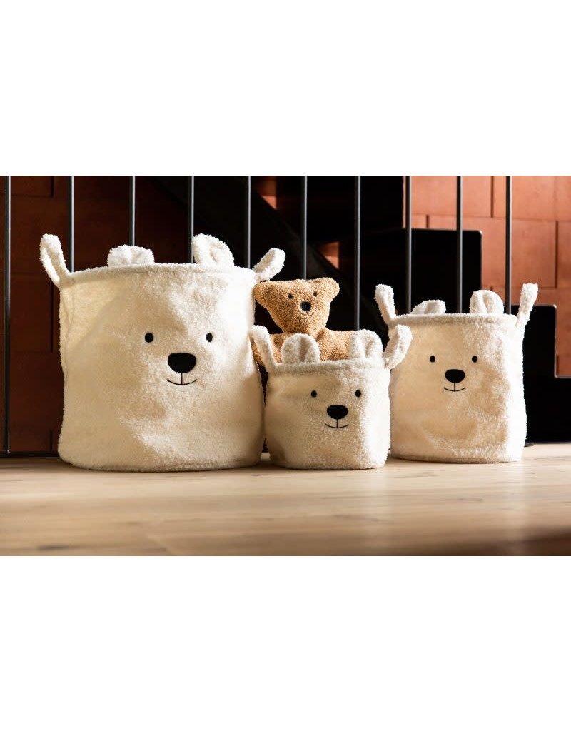 Childhome Childhome teddy opbergmand ecru 40x40x40 cm