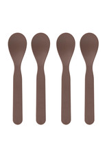 Lassig Lassig spoon set 4 pcs uni choco